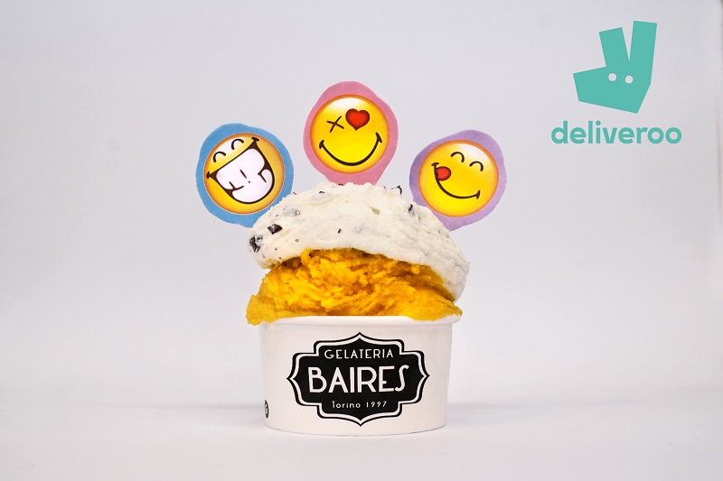 Deliveroo celebra le emoji cavalcando il trend delle gelaterie